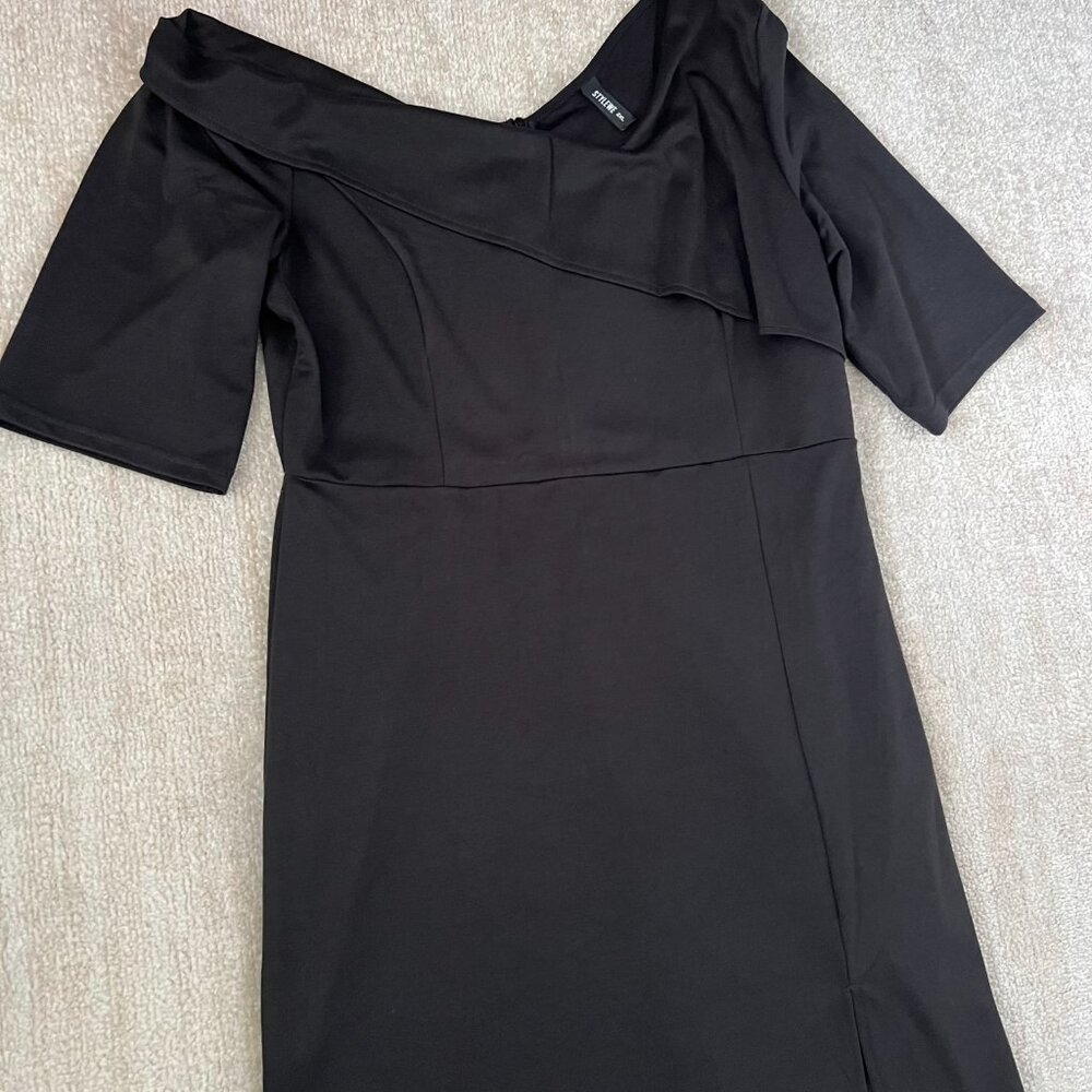 Stylewe Black Short Sleeve Maxi Dress 2XL - Picture 3 of 11